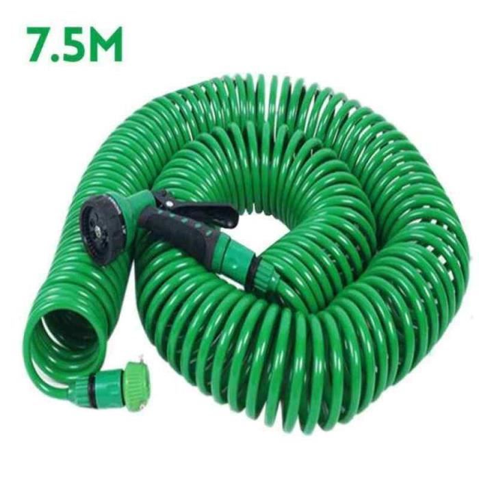 Tuyau D'Arrosage Extensible WESEN 7,5m/15m/30m/37,5m/45m/60m - Magique 3x Avec Buse 8 Fonctions
