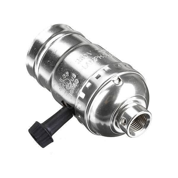 1 Pi/èce Vintage Edison Prise de Lampe Pendentif Clair E27 Visse Ampoule Base Aluminium Lumi/ère Douille Ztoma Aluminium Douille Ampoule Bronze