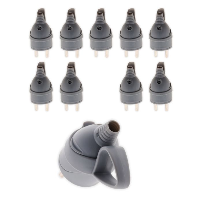Zenitech Spina Maschio 16A 2P+T Con Strumento Spellafili Integrato - Certificato NF, Sicurezza Bambini, Bianco