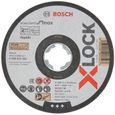 BOSCH 10 disques à tronçonner plats X-LOCK 125mm - Standard for Inox-1