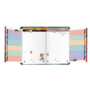 Agenda Oxford Flowers Civil Semainier Spiralé 15x21cm Année 2025