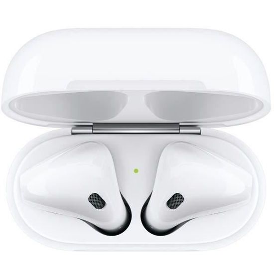 APPLE Airpods 2 avec boitier de charge filaire Blanc - Achat / Vente  oreillette bluetooth APPLE AirPods 2 - Cdiscount