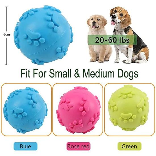 Balle Caoutchouc Jouet Pour Chien - Jouet Chien Indestructible Gros