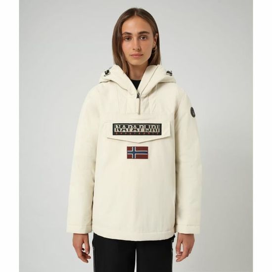 Veste femme Napapijri Rainforest Winter Blanc Impermeable Ski Blanc Cdiscount Sport