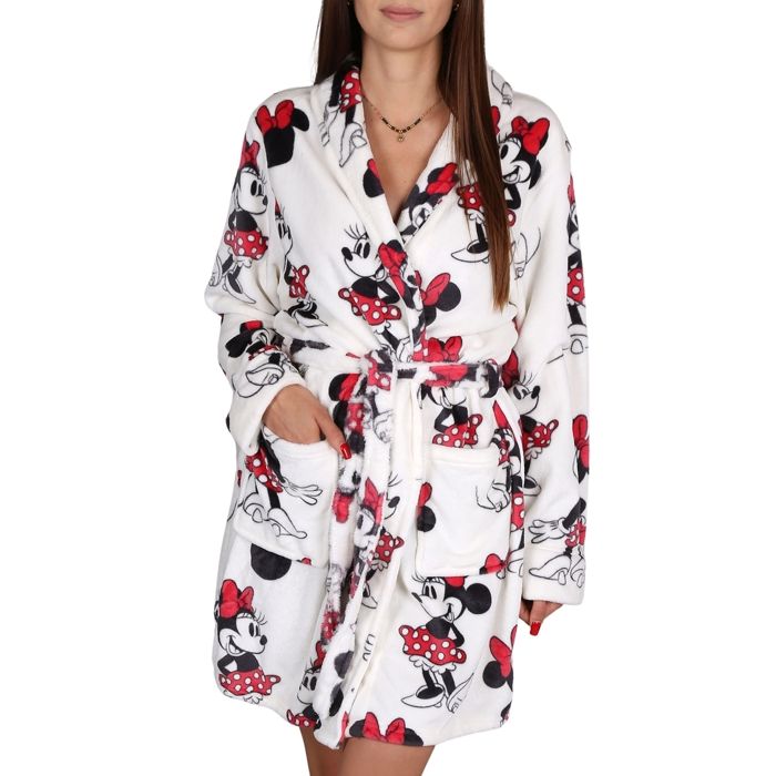 Chambre Minnie Peignoir Minnie Fille DISNEY Minnie Mouse Blanc
