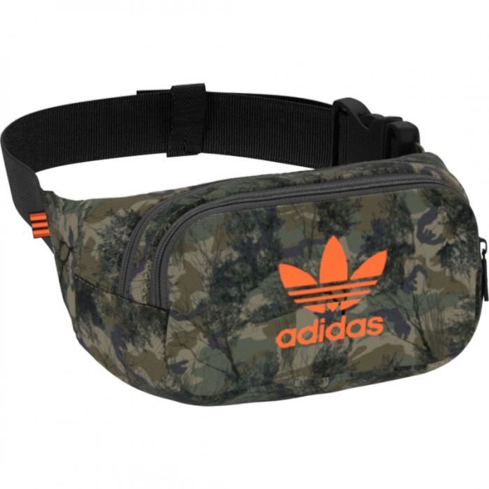 Sac banane adidas Originals CAMO Ref. FT9304. Couleur Kaki Blanc. Details. Sangle reglable a la taille. Une poche zippee a Cdiscount Bagagerie Maroquinerie