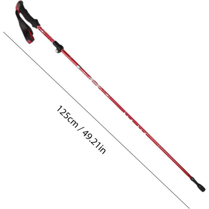 Canne de Randonnée Pliable en Alliage d'Aluminium Bâton de Marche Pliable Canne de Randonnée Légère Canne de Marche pour Aîné Canne de Randonnée Pliable en Alliage d'Aluminium Bâton de Marche Pliable Canne de Randonnée Légère Canne de Marche pour Aîné