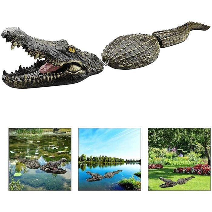 Alligator Télécommandé Réaliste 37 Cm – Flottant Avec Pulvérisation D’eau, 2,4 GHz, Batterie Rechargeable