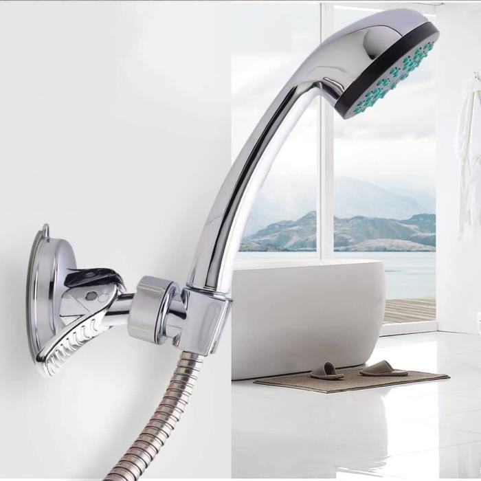Support De Pomme De Douche Réglable Douche Ventouse Support Accroche Douche À Main Ventouse