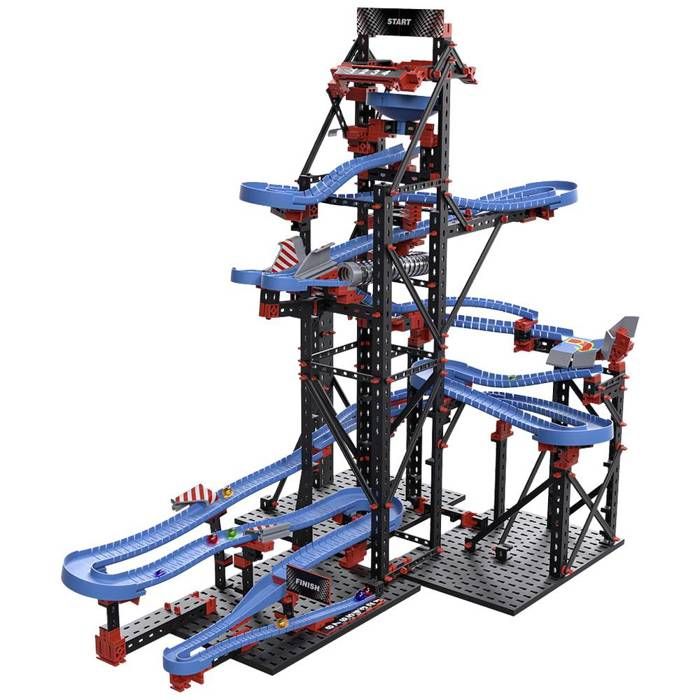 fischertechnik Marble Competition Battle 571898 – Extension de Circuit de Billes, avec 3 éléments de Piste, à partir de 8 Ans