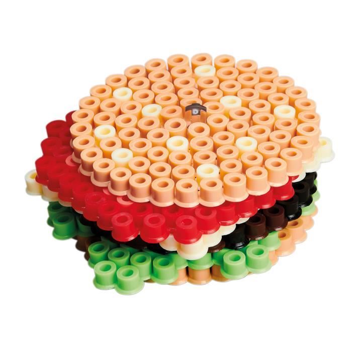HAMA – Coffret perles à repasser Mini Basic – 6000 perles 2,5 mm 52 couleurs – 4 plaques assemblables – Loisirs créatifs dès 10 ans