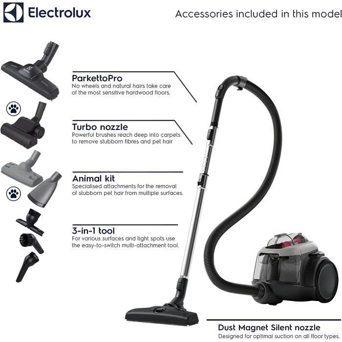 Aspirateur traîneau sans sac 12m noir Electrolux Pure C9 PC91