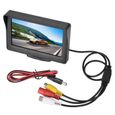 4.3 pouces caméra de surveillance de sauvegarde 640 * 480 résolution écran de voiture LCD-caméra de recul de vue arrière pour HB015-2