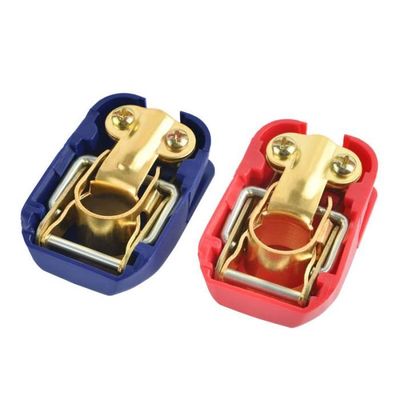 Cosse Batterie 12v Libération Rapide M8, JatilEr Cosse Batterie Serré Solidement Positive Et Négative Bornes De Batterie Laiton, Avec Tampon