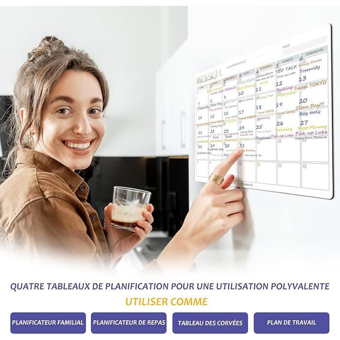 Magnetic Fridge Calendar 2026, 4 Set u2013 Magnetic Fridge Planner ...