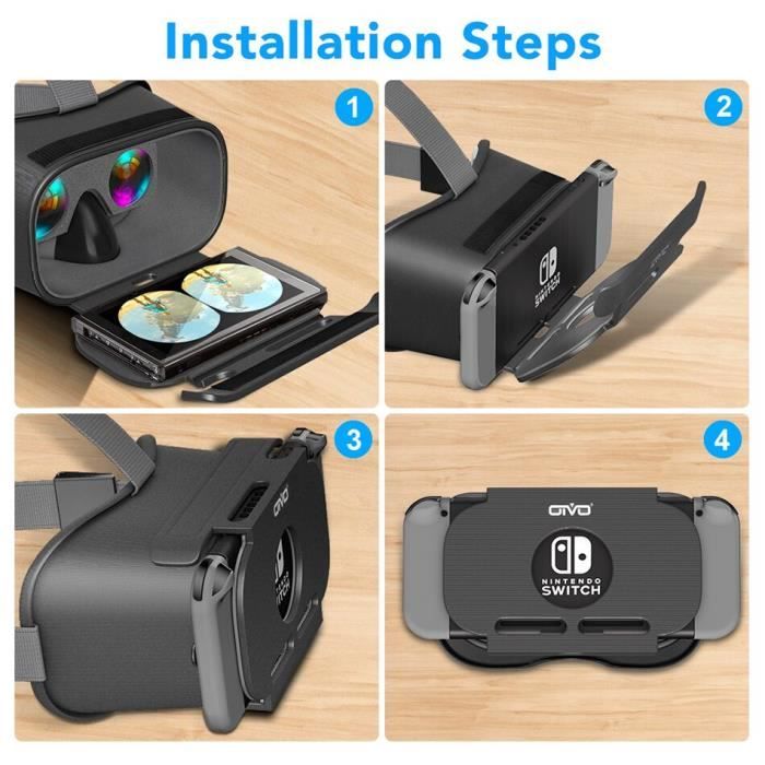 Casque VR pour nintendo Switch, grand objectif, films de réalité virtuelle,  jeu de commutation, lunettes VR 3D pour jeux [5832040] - Cdiscount  Informatique
