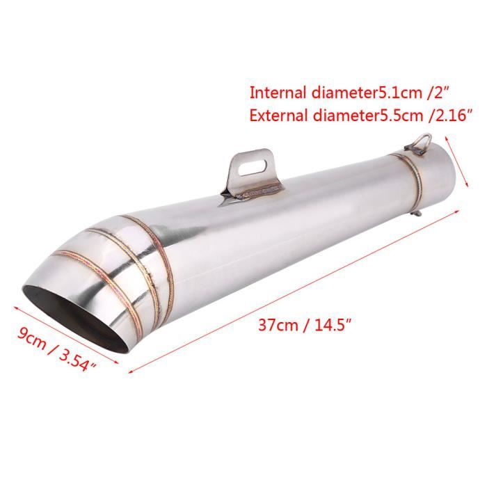 Db Killer Silencieux Universel Moto 51mm - Acier Inox - Réduction Bruit Optimale Réducteur Bruit échappement Moto