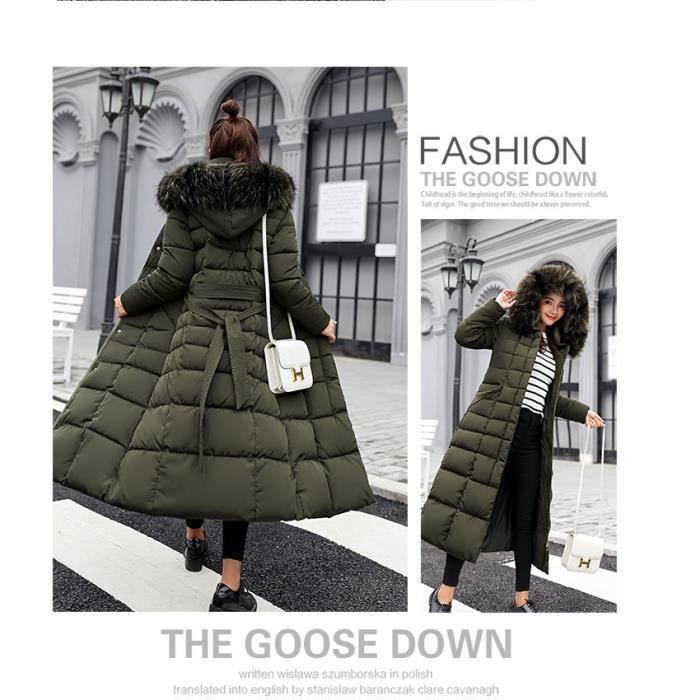 Doudoune Longue Femme Hiver – Chaude, élégante Et Coupe-vent Avec Capuche