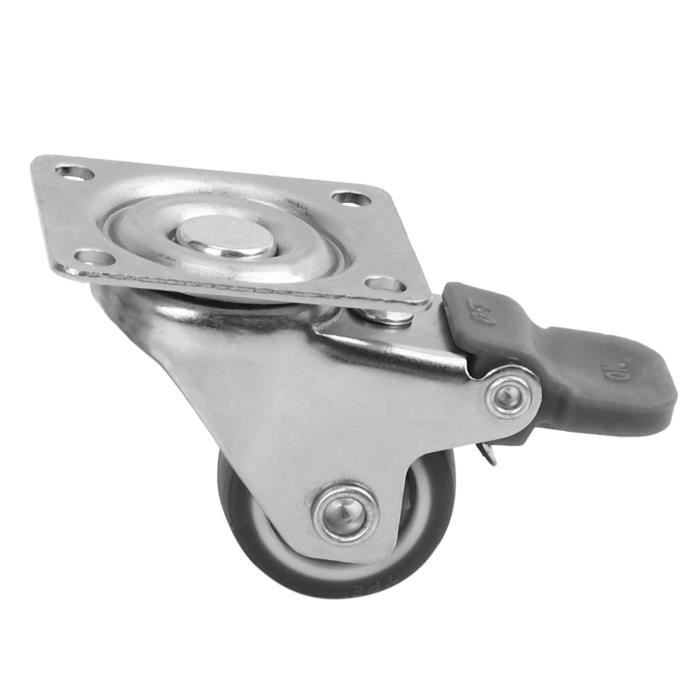 Lot De 8 Roulettes à Profil Bas Auto-Adhésives - Roulettes Pivotantes Silencieuses 1,3 Cm Pour Meubles Et Rangement