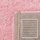 Tapis Shaggy pile longue couleur unique Rose
