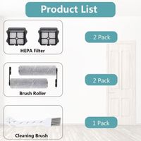 Rouleau Brosse Rechange + Filtre HEPA Lot 2x2pcs Pour Tineco Floor One S5 S5 Pro S5 Pro 2 Brosse Nettoyage 96934271 Rouleau Brosse Rechange + Filtre HEPA Lot 2x2pcs Pour Tineco Floor One S5 S5 Pro S5 Pro 2 Brosse Nettoyage 96934271