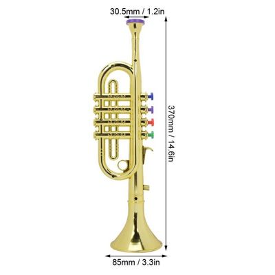 Set De 12 Trompettes Dorées Pour Enfants – Jouets Musicaux, Bruit De Fête, Anniversaire, Carnaval Et événements