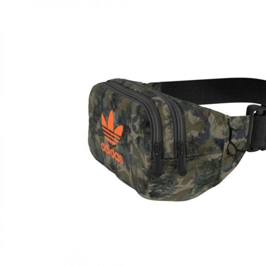 Sac banane adidas Originals CAMO - Réf. FT9304. Couleur : Kaki, Blanc.  Détails. - Sangle réglable à la taille. - Une poche zippée à - Cdiscount  Bagagerie - Maroquinerie