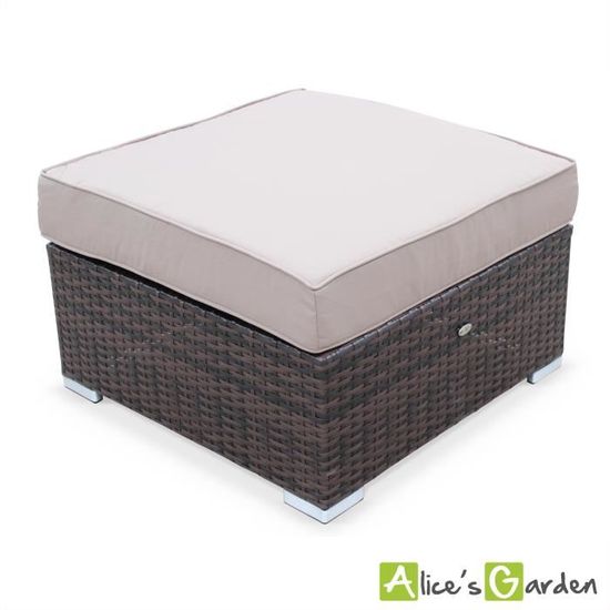 Salon De Jardin 7 Places En Resine Tressee Milano Achat Vente