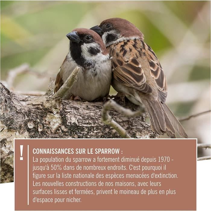 Wildtier Herz I Nichoir Pour Oiseaux Exterieur - Cabane Oiseaux