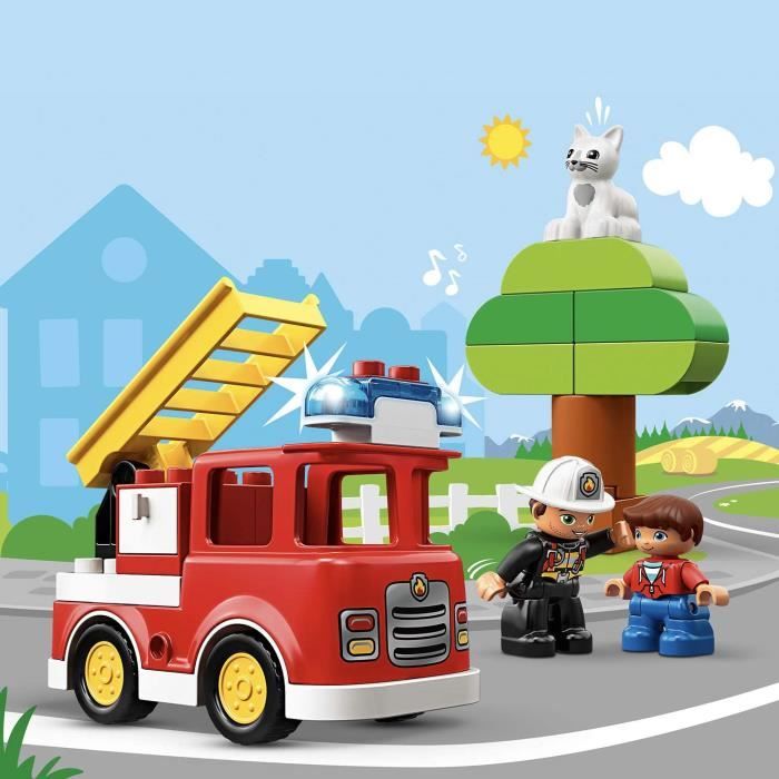 Jeux de construction LEGO® DUPLO® Rescue Le camion de pompiers Jeu de  construction, 2 Ans et Plus, 21 Pièces 10901 52473 - Cdiscount Jeux - Jouets