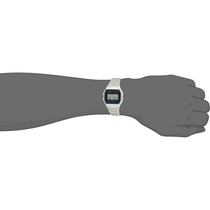 CASIO A158 Montre Bracelet Bracelet en Acier Inoxydable Achat