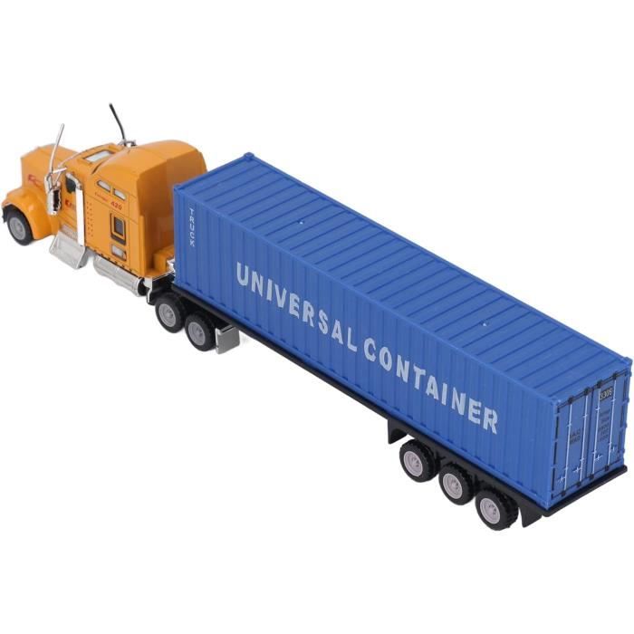 HELEVIA 1:48 Conteneur en alliage modèle camion jouet haute simulation voiture jouet véhicule (camion conteneur