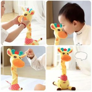 Jouet en Peluche Girafe Parlante, Jouet Interactif Lumineux pour Bébé Jouet en Peluche Girafe Parlante, Jouet Interactif Lumineux pour Bébé