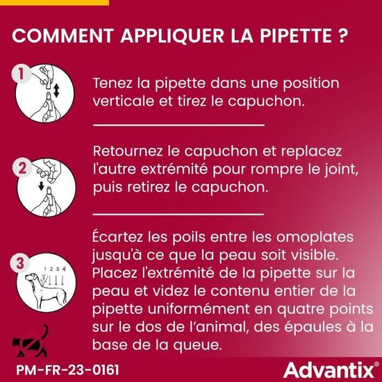Advantix Tres Grand Chien Anti Puces Et Anti Tiques 40 60kg 6 Pipettes Cdiscount Animalerie