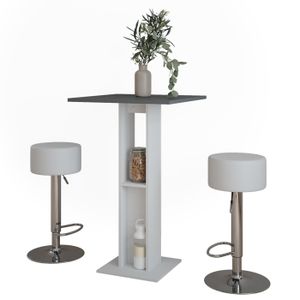 Vicco table de bar, blancsonoma, 75x75cm