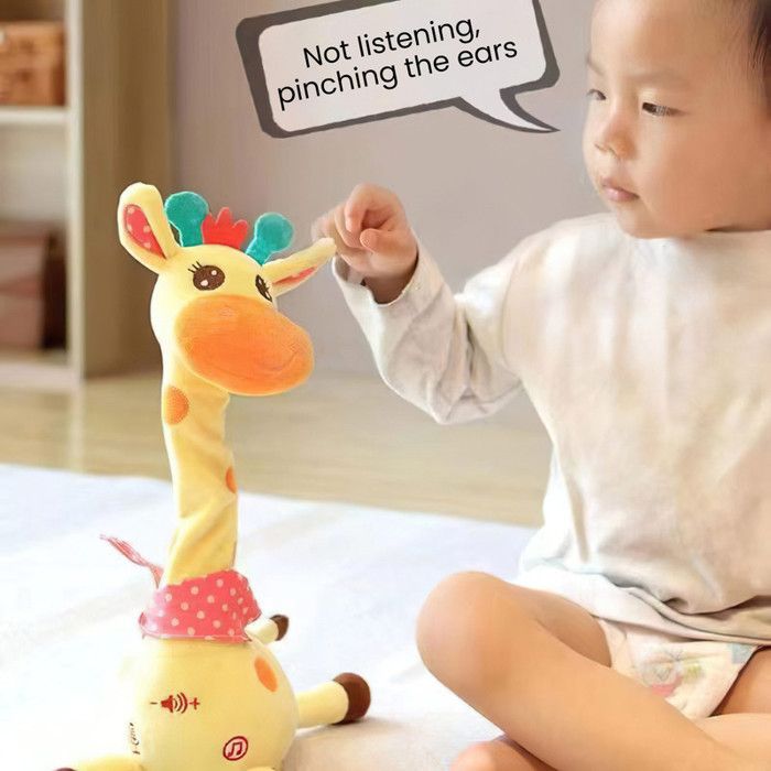 Générique Jouet Girafe Parlante - Peluche Musicale Interactive pour