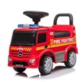 Camion de pompiers Mercedes à enfourcher - Mercedes - Rouge - Pour enfants de 12 mois à 3 ans-0