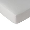 LINANDELLE - Alèse protège matelas coton molleton SERENITE - Blanc - 70x190 cm-0