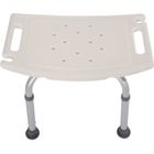 ALIGHTUP Tabouret de douche-Chaise Salle de Bain hauteur réglable-Supporte max 205 kg-Blanc