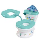 BRIGHT STARTS DISNEY BABY - STITCH - Mini toilette avec réducteur de lunette de toilette inclus, 2 en 1, Pot amovible facile à nettoyer