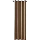 INSFITY Rideau Une Piece Occultants Thermique à Oeillet Solide Décoration de Fenêtre Pour Chambre 100 x 200 cm Marron