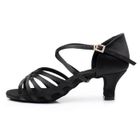 SEVENTUM Chaussures de danse latine à talons hauts pour femmes - Marque - Modèle - Talon aiguille 5cm - Couleur noire