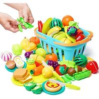 Jouet à Légumes et Fruits,Jouets Educatifs pour Bébé  Garçons&Filles 3 4 5 6 Ans+,37PCS