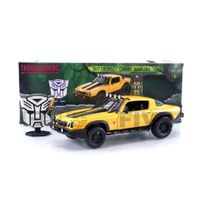 Voiture Miniature de Collection - JADA TOYS 1/24 - CHEVROLET Camaro Transformers Bumblebee - 1977 - Yellow / Black - 34263Y