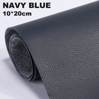 20x30cm - Bleu marine - Patch de réparation de siège de conducteur de canapé en cuir auto-adhésif, matériau d