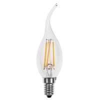 Ampoule LED Filament Flamme coup de vent claire 4W E14 320Lm 2500K blanc chaud
