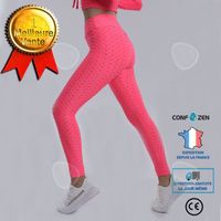 Pantalon de musculation et de fitness taille haute pour femme - CONFO® - Rose - Respirant - Yoga