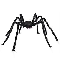 TD® Décoration araignée Velu géante halloween horreur velours délicat grandeur réaliste décoration maison intérieur extérieur