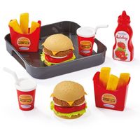 Ecoiffier Plateau Hamburger 100% Chef – Jeu D’Imitations Alimentaires – Dès 18 Mois – Fabriqué En France