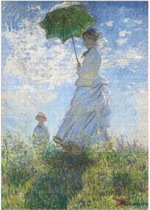 PUZZLE Femme Au Parasol, Madame Monet Et Son Fils (1875) 